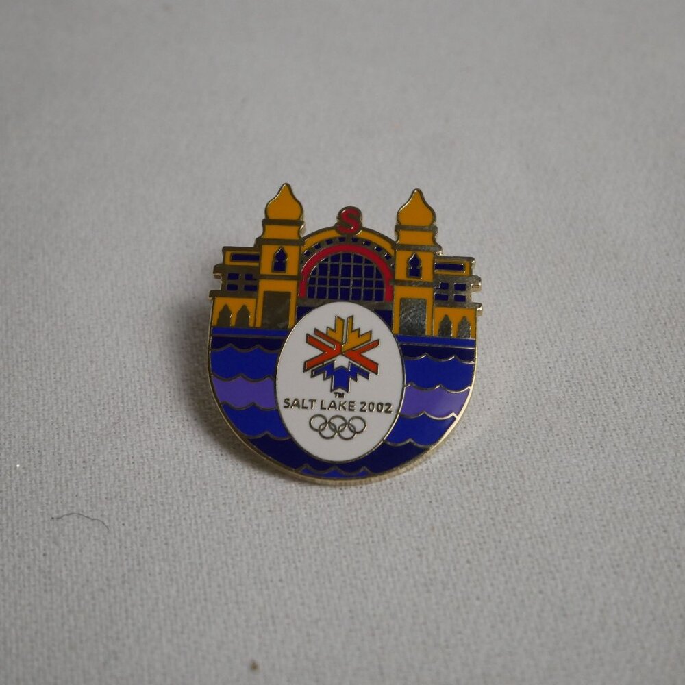 Salt Lake 2002 Olympic Souvenir Enamel Pin Vintage Collectible #1403 of 6000